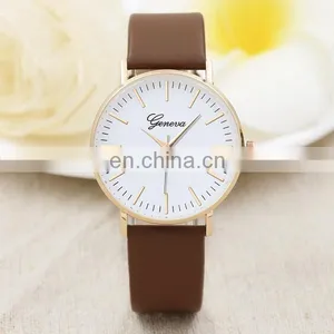 Popular Leather Watch Wrist Watch Couple Geneva Watch thumbnail-2