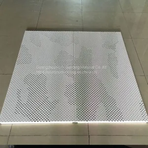 Aluminium Powder Coated Perforated Metal Ceiling Panel 600 X 600 X 0.6mm thumbnail-4