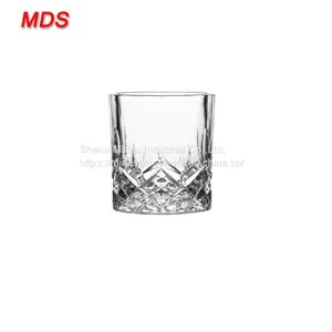 High Quality 7oz 220ml Cut Embossed Whisky Glass Wholesale thumbnail-1