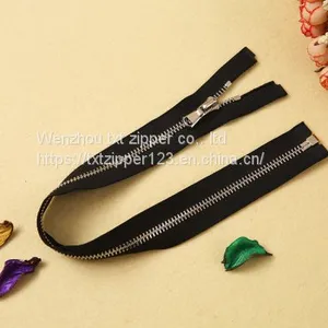 #3 #4 #5 #8 #10 Metal Brass Zipper With Y Teeth Open End thumbnail-2