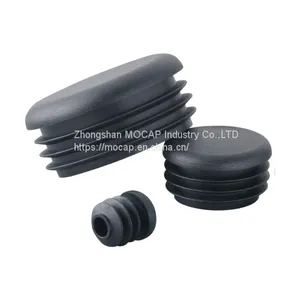 MOCAP LDPE Black Round Decorative Pipe End Cap thumbnail-1