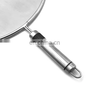 Stainless Steel Fine Mesh Splatter Screen With Handle thumbnail-4