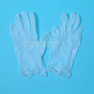 Wholesale Clear/blue/black/pink Color Disposable Vinyl Exam Gloves Very Cheap thumbnail-2