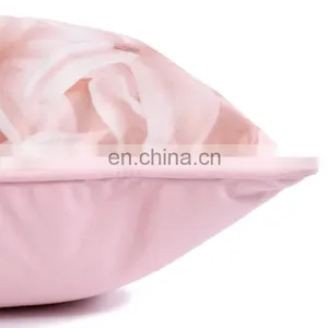 Hot Selling Big Flower Printed Velvet Decorative Cushion Covers Polyester Throw Pillow Cover for Sofa thumbnail-5