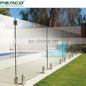 Indoor 304 316 Swimming Pool Casting Square Glass Fence Stainless Steel Railing Glass Spigot thumbnail-4