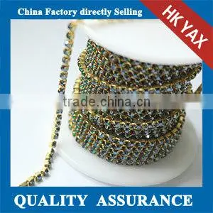 New Fashion Glass Crystal Cup Chain Rhinestone Trimming, China Quality Cup Chain Rhinestone Trimming, Wholesale Cup Chain Stone thumbnail-4