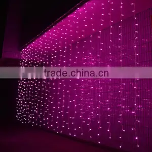 Crystal LED Lights 9.8ft*9.8ft 304 LEDs String Lights Decorating Holiday,Party, Wedding Curtain Lights HNL099 thumbnail-1