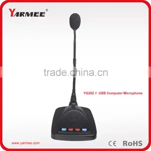 USB Connection Microphone Stand Built-in Speaker for Conference System thumbnail-1