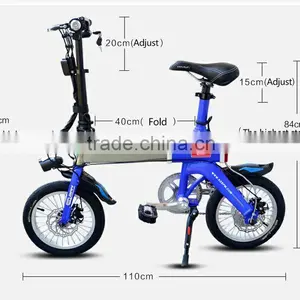 14'' Wheel e Bike, Bicycle Foldable Adult, Folding Electric Bike thumbnail-2