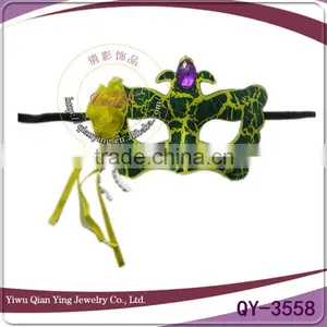 Custom Nice Color Amusement Mask Cocktail Party Mask With Flower thumbnail-1