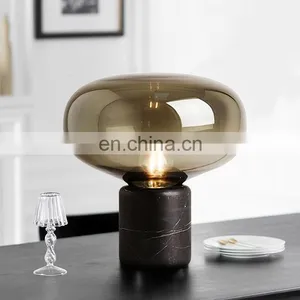 2021 Hot Sale Table Lamp Marble Base Bedroom Bedside Creative Art Deco Lamp Desk Lamp thumbnail-2