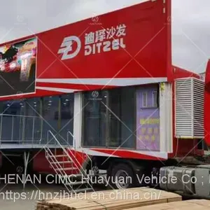 13 m Mobile LED Screen Advertising Roadshow Trailer Truck thumbnail-3