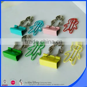 Colorful Human Shape Paper Clip Binder Clip thumbnail-5