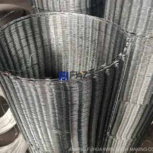 Galvanized Razor Blade Barbed Wire Spec BTO-22 Size 45cm Loops 180 Hot Deep Galvanized Razor Barbed Wire Made in China thumbnail-3