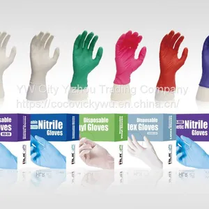 Manufacturers Cheap Nitrile Gloves Powder Free White Examination Gloves Disposable Hand Nitrile Gloves thumbnail-2
