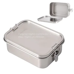 Wholesale Stainless Steel Rectangle Food Storage Containers Leak Proof Lunch Box With Lid thumbnail-4