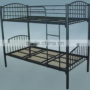 China Factory Cheap Heavy Duty Metal Strong Dormitory Military Double Steel Army Bunk Bed With Iron Stepladder thumbnail-2