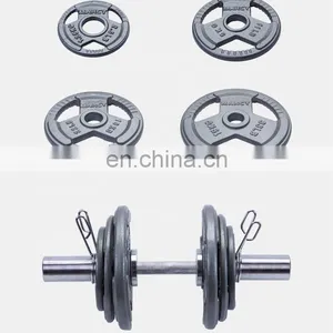 Low Price Wholesale High Quality Cast Iron Plate Chrome Plated Bar Set Adjustable Gym Barbell thumbnail-4