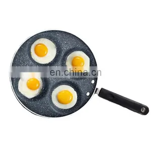 OEM Non-stick Cast Iron Cookware Divided Egg Frying Pan thumbnail-1