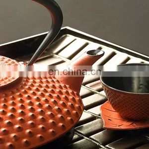 Made In China 2022 Japanese Yellow 1800 ml 1000 ml Cast Iron Teapot 2 Liter Set thumbnail-5