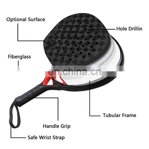 Hot Sale Customized Picture Logo Packing Professional Padel Racket Oem Design Your Own Carbon Fiber Padel Racket thumbnail-1