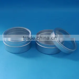 Hot Sale Empty Aluminum Cosmetic Container Face Cream Jar / Aluminum Cosmetic Jar Gel Containers With Clear Lid thumbnail-2