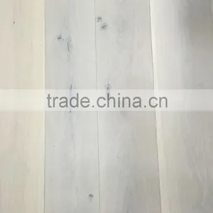 White Lacquered Oak Engineered Wood Flooring thumbnail-2