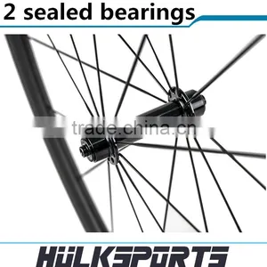700C Full Carbon Road Bicycle Wheelset 38mm Clincher Powerway R13 Hub Carbob Bike Wheels thumbnail-4
