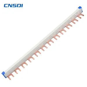 CNSDI Fork Type 63A Copper Comb Busbar With 12 Modules for Circuit Breaker thumbnail-5