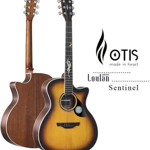 Custom OTIS Sentinel 41Inch Acoustic Guitar (Solid Spruce Top, Mahogany Plywood Back&Sides, Matte Finish) thumbnail-1