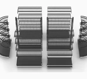 Factory Direct Sell Display Gondola Shelf Cold-Rolled Steel Rack Supermarket Shelf thumbnail-1