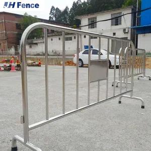 Temporary Fencing for Sports Events Crowd Control /Road Metal Steel Crowd Barrier thumbnail-4