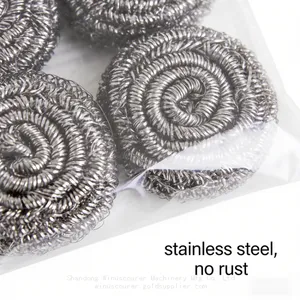 Kitchen Cleaning Scourer Ball Food-grade Material Stainless Steel Scourer Multiple Specifications Available thumbnail-3