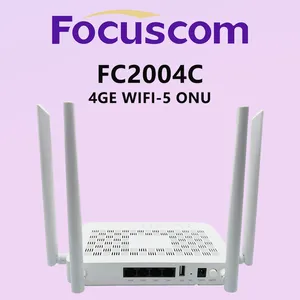 GPON ONU 4GE WiFi5 AC1200 Dual-Band ONT With USB Port | GPON/EPON Fiber Access Gateway FC2004C thumbnail-1