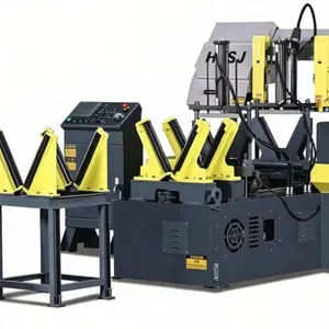 The Hongshengjie H-22N CNC Band Saw Machine is Dedicated to Batch Sawing of Bar Materials With Diameters Ranging From 12 to 50 Mm. thumbnail-1