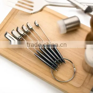 Set of 6 Non Slip Handles Stainless Steel Measuring Spoon Set Quality Choice thumbnail-4