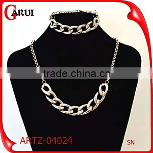 Woman Jewellery 2016 Big Necklace Dubai Gold Jewelry Set thumbnail-2