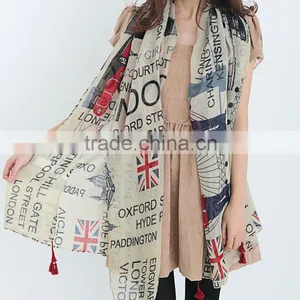 Korean New Fashion Wholesale Women Scarf Autumn/winter Voile Scarves thumbnail-4