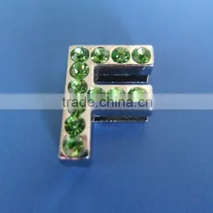 18mm Slide Letters With Red Rhinestones thumbnail-6