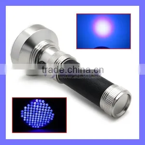 Amazon Hotsale Aluminum 100 LED Blacklight Light UV Nail Gel Curing Torch Camping Flashlight thumbnail-1