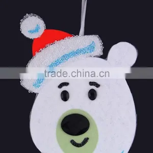 Hot Sale 15cm Crystal Christmas Little Bear Christmas Ornament thumbnail-3