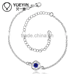 Elegant Wedding Different Size Silver Sapphire Barefoot Jewelry thumbnail-1