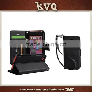New Arrival Flip Leather Cover Wallet Case for Iphone6 Plus/6s Plus With Kickstand and Strap thumbnail-2