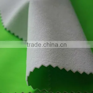 100% Polyester Soft Polar Fleece pu Coated Fabric for Shoes Linner thumbnail-4