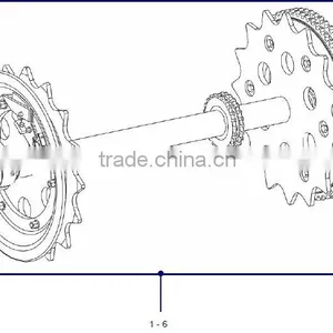 Escalators Spare Parts/Handrail Main Diving Gear/ XAA26170S thumbnail-1