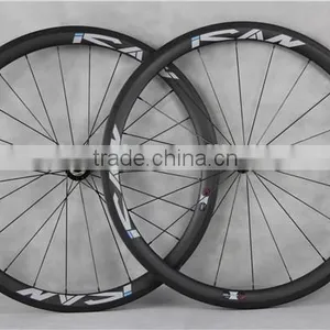 Super Light Carbon Clincher Wheelset Wide Edge Carbon Fiber Wheels W40C thumbnail-1