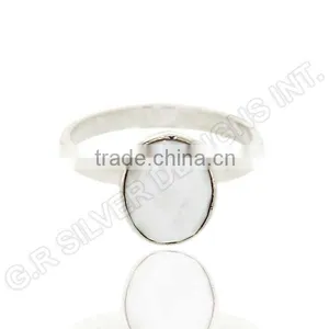 Pearl Gemstone Rings Jewellery,925 Sterling Silver Wholesale Rings Jewelry thumbnail-3
