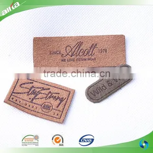 High Quality Garment Colorful Logo Clothing Leather Label thumbnail-1