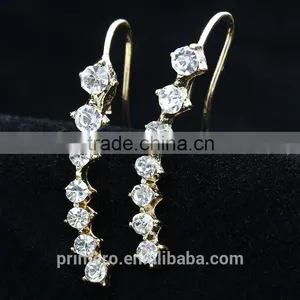 New Designer Fashion Jewelry 7 Cubic Zircon Stones Earrings thumbnail-5