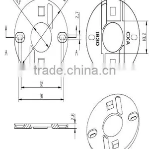 High Quality pc CXA18XX Ideal Cob Led Lens Holder thumbnail-2